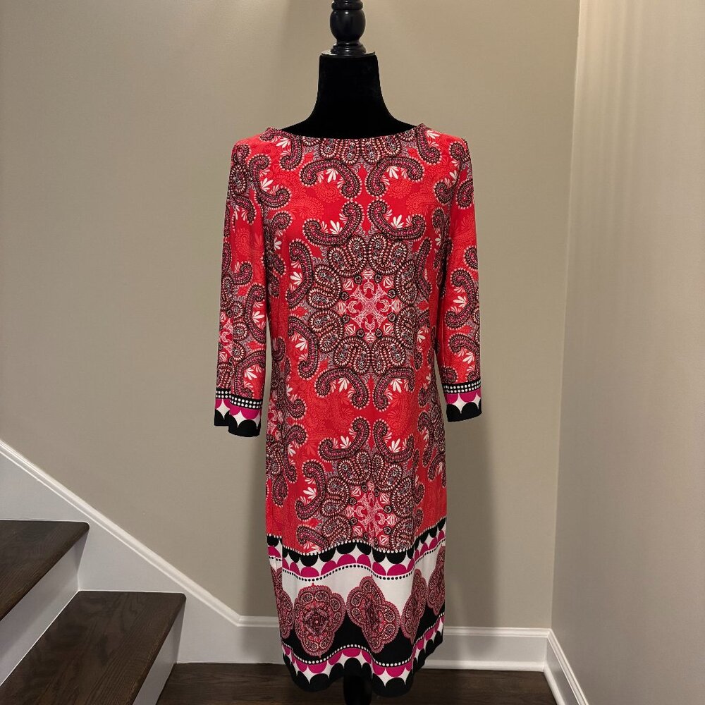 Chico's | Red 3/4 Sleeve Dress